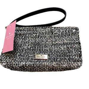 NWT Kate Spade Kiky Tinsel Tweed Convertible Wristlet Wallet Clutch Multi